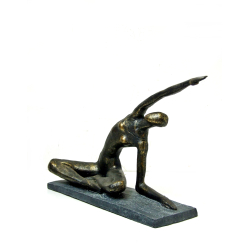 Rzeźba Figurka Kobieta Joga 23x29cm